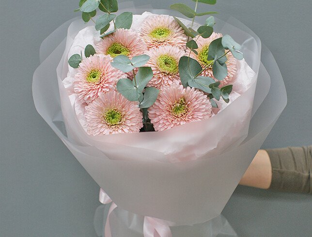 Pink Gerbera Bouquet  "Petals of Light" photo