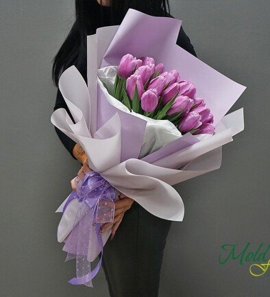 Bouquet of Light Violet Tulips