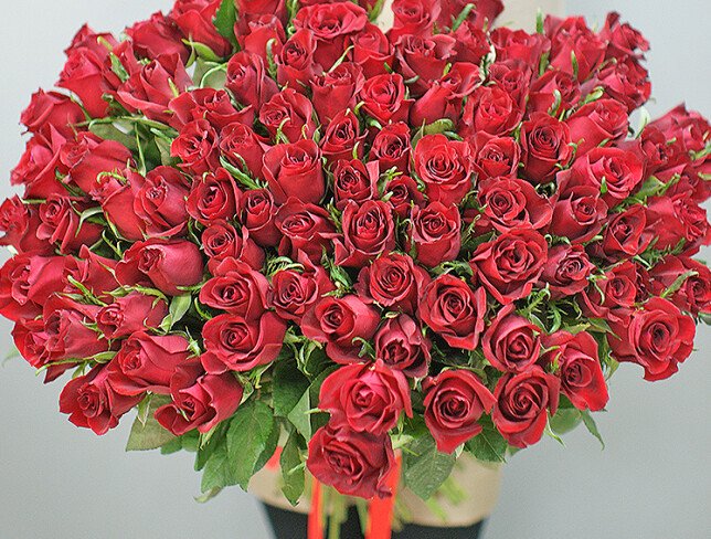 101 red roses 70 cm — photo 3