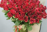 101 red roses 70 cm — photo 4