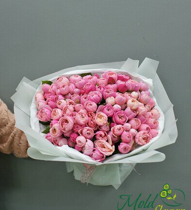 Buchet din  trandafiri Silva Pink "Zefir romantic" foto 394x433
