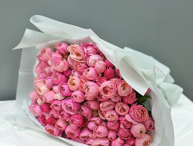 Buchet din  trandafiri Silva Pink "Zefir romantic" foto