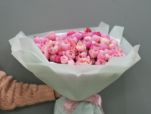 Buchet din  trandafiri Silva Pink "Zefir romantic" foto