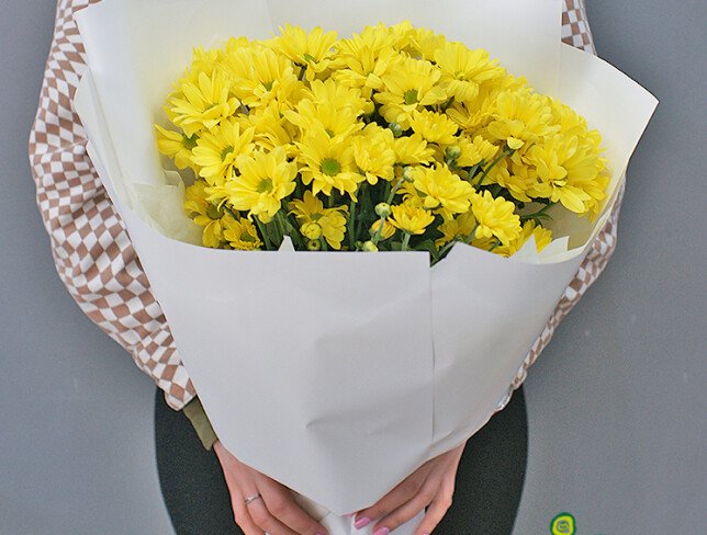 Yellow Chrysanthemum Bouquet 'Warmth of the Soul'" photo