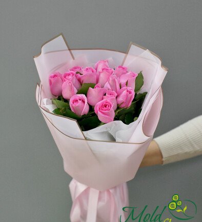 Bouquet of roses "Pink Euphoria" photo 394x433