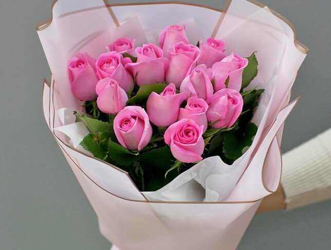 Bouquet of roses "Pink Euphoria" photo