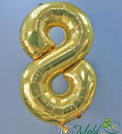 Foil Number "8" Gold photo 394x433