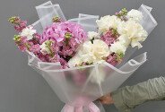 Bouquet "Elegance in white and pink" — photo 3