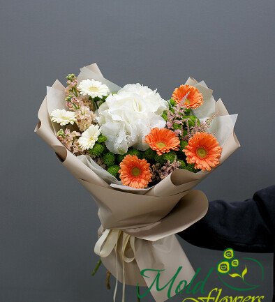 Buchet " Dimineata portocalie" foto 394x433