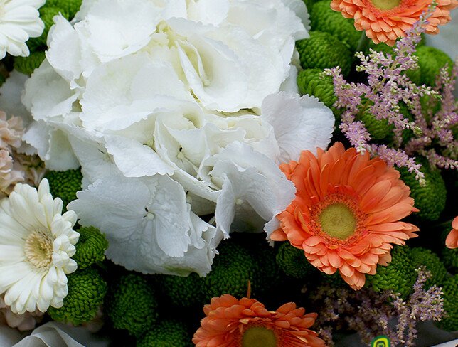 Buchet " Dimineata portocalie" foto