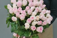 51 pale pink roses 50 cm — photo 1