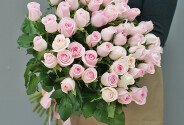 51 pale pink roses 50 cm — photo 4