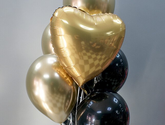 Balloon set “Gold Birthday” photo