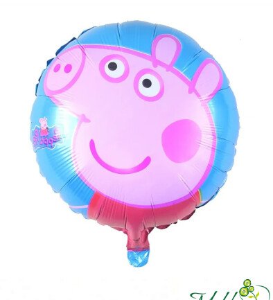 Balloon "Peppa Pig" foil with helium photo 394x433