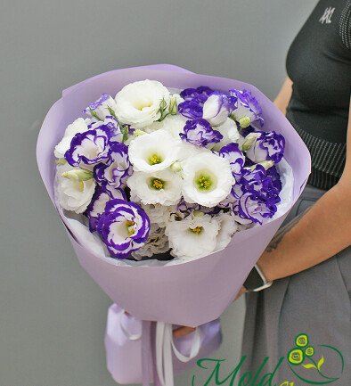 Buchet de eustoma „Vise tandre” foto 394x433