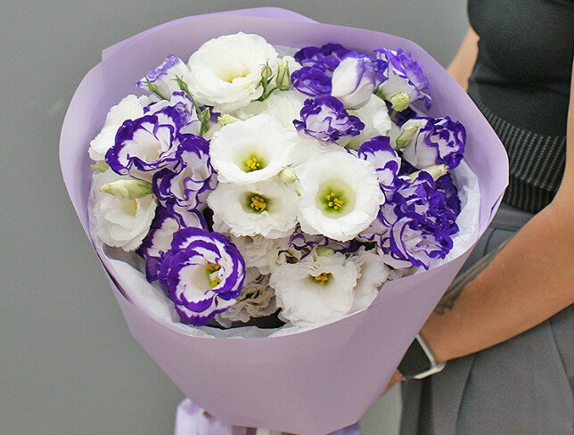 Buchet de eustoma „Vise tandre” foto