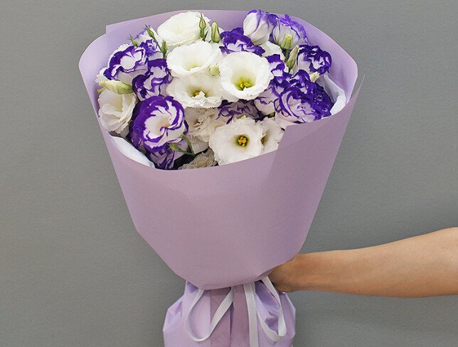 Buchet de eustoma „Vise tandre” foto