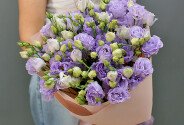 Buchet din 15 eustoma mov — foto 3