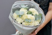Buchet din dianthus galben pal — foto 1