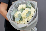 Buchet din dianthus galben pal — foto 3