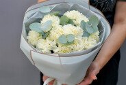 Buchet din dianthus galben pal — foto 4