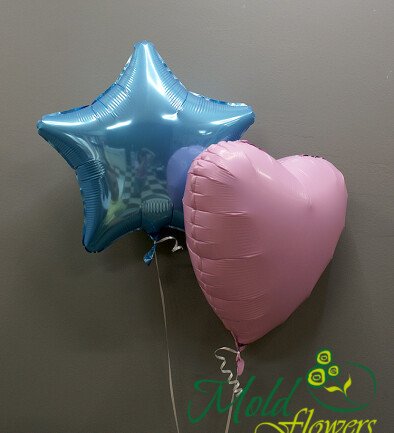 Set baloane pastel – inima si stea foto 394x433