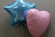 Set baloane pastel – inima si stea — foto 2