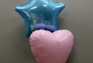 Set baloane pastel – inima si stea — foto 3