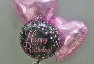 Foil Balloon Set with Helium "Birthday with Love" — photo 3