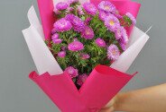 Buchet din astre roz — foto 1