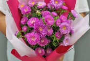 Buchet din astre roz — foto 2