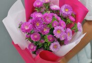 Buchet din astre roz — foto 3