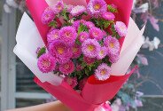 Buchet din astre roz — foto 5