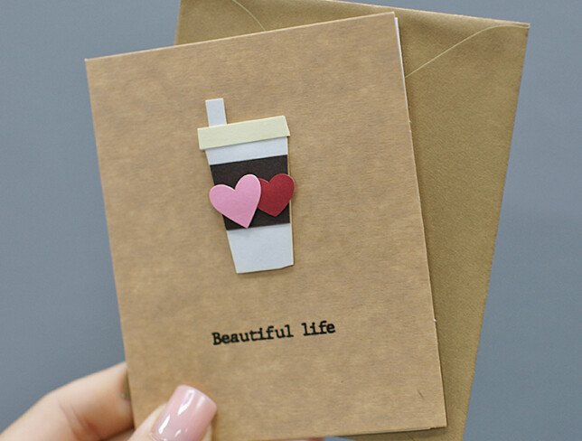 Felicitare HANDMADE "Beautiful life" foto