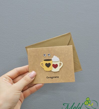 Felicitare HANDMADE  "Congrats" foto 394x433
