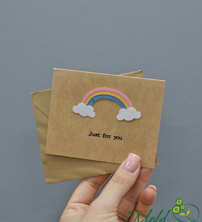 Felicitare HANDMADE "Just for you" foto 394x433