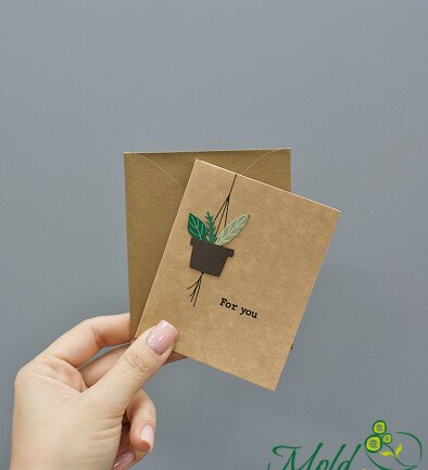 Felicitare HANDMADE "For you" foto 394x433