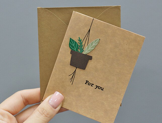 Felicitare HANDMADE "For you" foto