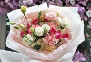 Bouquet of spray roses and eustomas "Flower Symphony" — photo 5