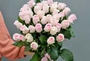 Trandafir roz pal 60 cm — foto 3