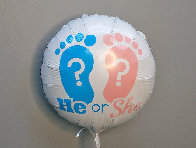 Balon "He or she" din folie cu heliu foto