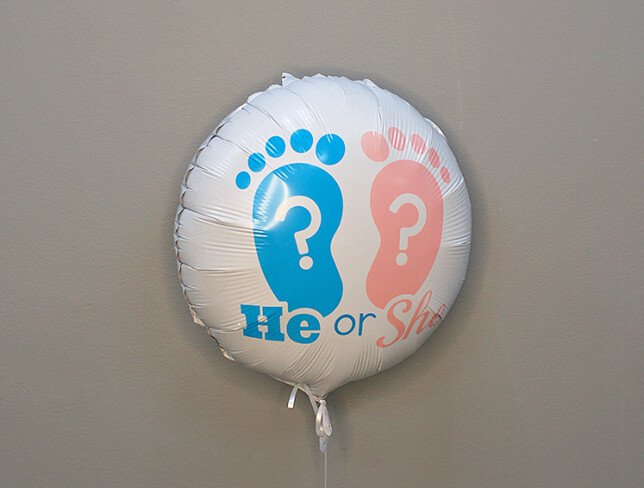 Balon "He or she" din folie cu heliu foto