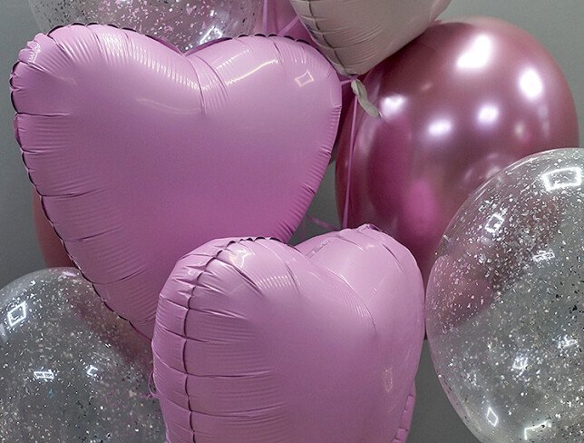 Helium balloon set "Airy Tenderness" photo