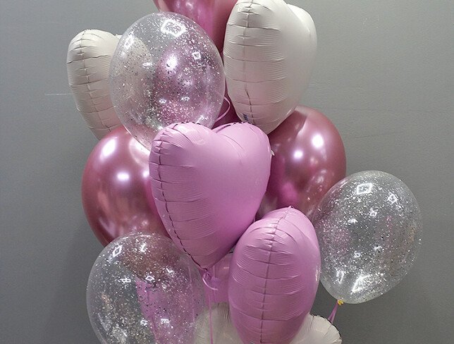 Helium balloon set "Airy Tenderness" photo