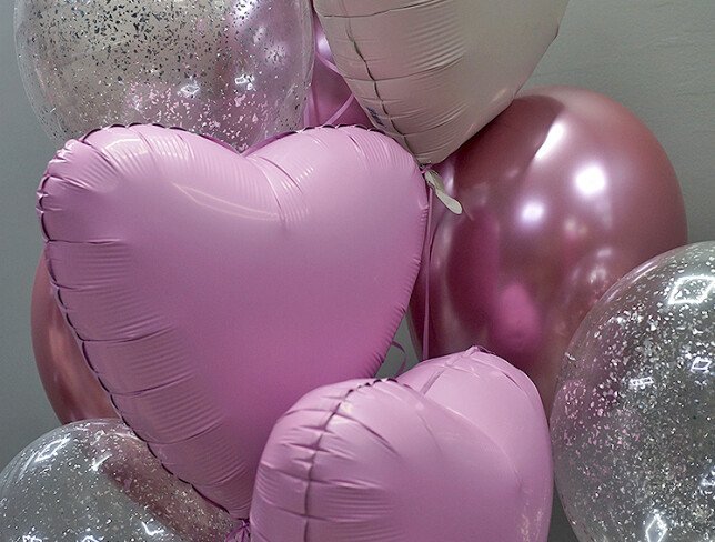 Helium balloon set "Airy Tenderness" photo