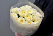 Buchet din trandafiri „Vis de vanilie” — foto 3