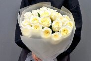 Rose bouquet "Cleanliness" — photo 1