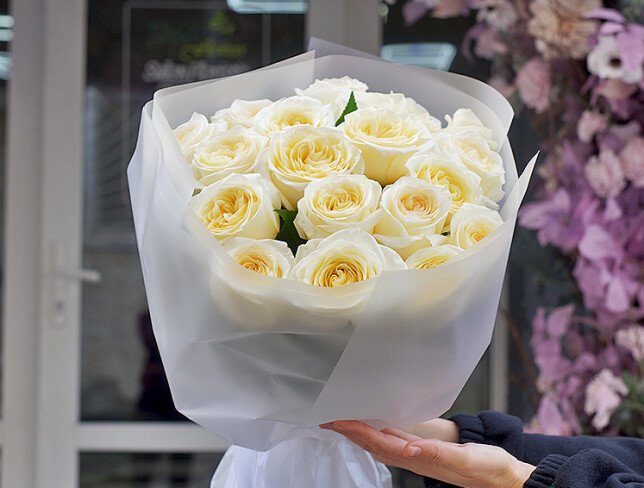 Rose bouquet "Cleanliness" — photo 5