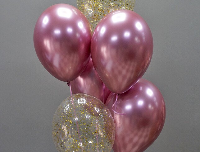 Set of 6 Helium Balloons photo