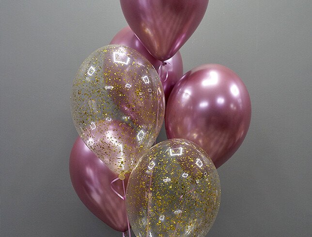 Set of 6 Helium Balloons photo